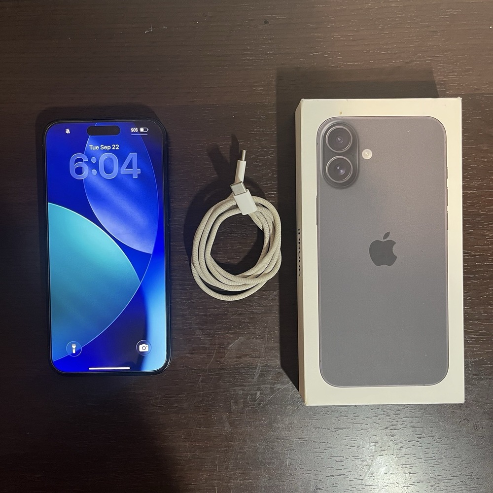 Apple iPhone 16 Plus 256GB Black Verizon Network Locked eSIM